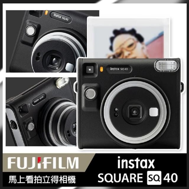 【FUJIFILM 富士】instax SQUARE SQ40 方形拍立得相機(送20張底片透明保護套20入)