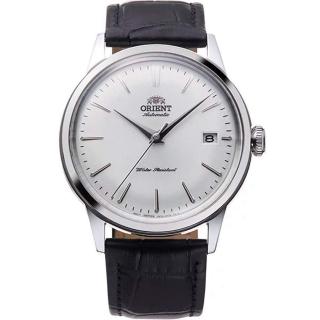 【ORIENT 東方錶】官方授權T2 DATEⅡ系列 日期顯示錶男腕錶 皮帶款 銀色-錶徑38.4mm(RA-AC0M03S)