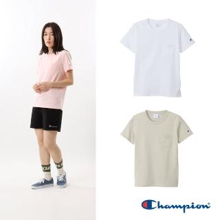 【Champion】官方直營-素色口袋短袖T恤-女(3色)