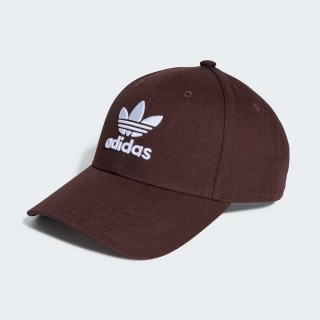 【adidas 愛迪達】BASEB CLASS TRE 咖啡色 三葉草 帽子 棒球帽 運動帽 遮陽帽(IL4846)