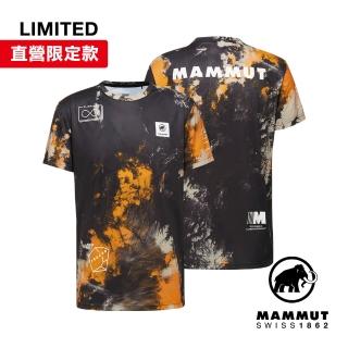 【Mammut 長毛象】Massone Sport T-Shirt Men Sender 機能運動短袖T恤 黑/柑桔橘 男款 #1017-06090