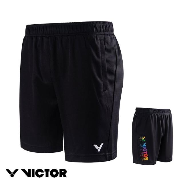 【VICTOR 勝利體育】針織運動短褲 中性款(R-40202 C黑)
