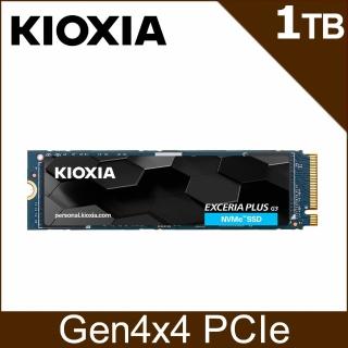 【KIOXIA 鎧俠】KIOXIA Exceria Plus Gen3 SSD M.2 1TB(LSD10Z001TG8)