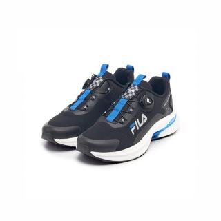 【FILA】Engine 男款 慢跑鞋 健身 運動鞋 黑藍(1-J312Y-083)