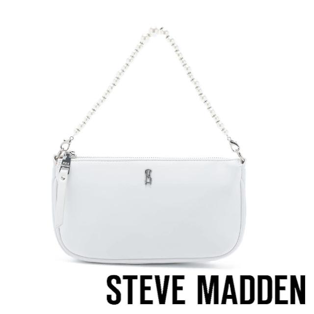 【STEVE MADDEN】BFLEUR-P 素面珍珠手提包(白色)