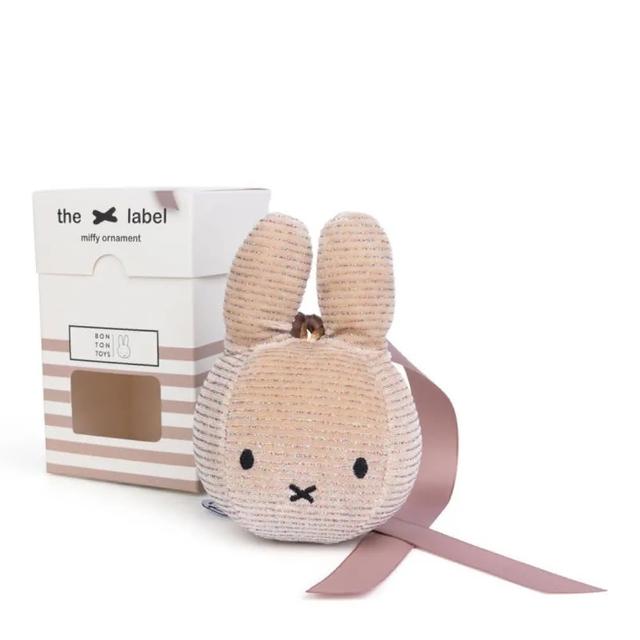 【BON TON TOYS】Miffy米菲兔盒裝填充飾品-香檳粉 12CM(90周年紀念系列)