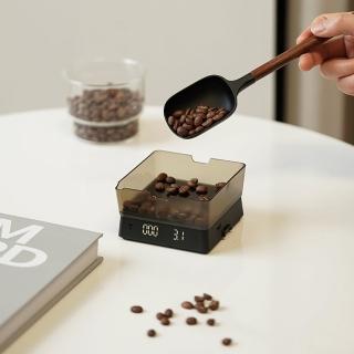 【Nuttii 小栗】幾何方塊 隨行咖啡電子秤 Pro版(義式秤 咖啡秤 自動測量 充電)