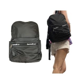 【SNOW.bagshop】後背包中容量大齒耐用拉鍊(主袋+外袋共三層科技防水尼龍布全齡適)