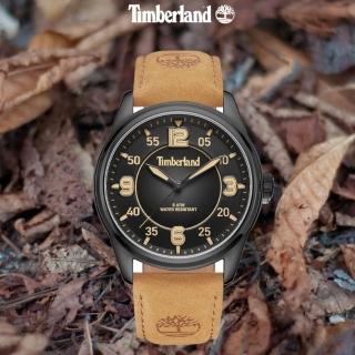 【Timberland】天柏嵐 EASTPORT系列 流行街頭數字腕錶 皮帶-黑色45mm(TDWGA0040903)