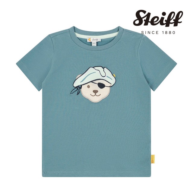 【STEIFF】熊頭童裝 熊熊海盜短袖T恤(短袖上衣)