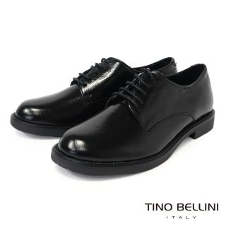 【TINO BELLINI 貝里尼】波士尼亞進口全真皮德比鞋FYCV002(黑色)