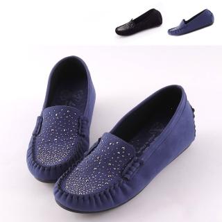 【K.W.】現貨台灣製精品水鑽亮晶晶乳膠軟Q鞋(共2色)