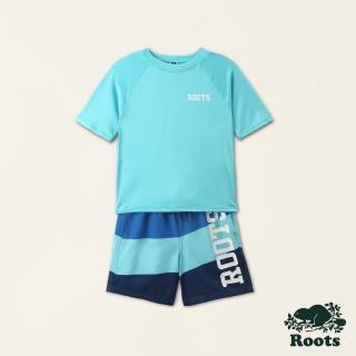 【Roots】Roots 大童- BOARD SHORT WITH UV TEE 泳衣套裝(藍色)