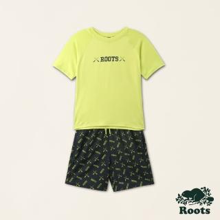 【Roots】Roots 大童- BOARD SHORT WITH UV TEE 泳衣套裝(拼色)