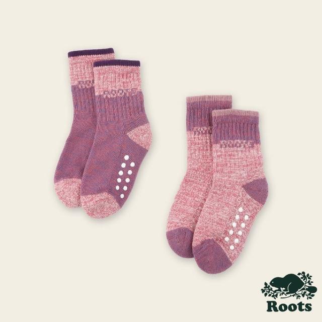 【Roots】Roots 小童- LOGO SPORT襪子-2入組(紫色)