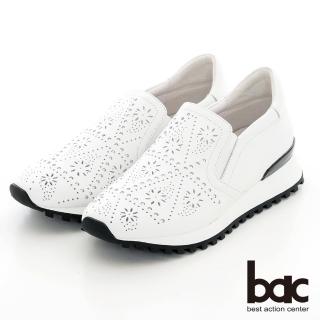 【bac】休閒鏤空沖孔休閒鞋(白色)