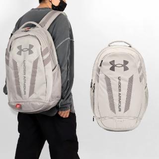 【UNDER ARMOUR】後背包 Hustle 5.0 Backpack 卡其 防潑水 可調背帶 15吋 雙肩包 筆電包 UA(1361176289)
