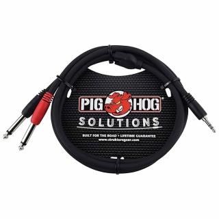 【PIG HOG】PB-S3410 3.5mm對雙6.3mm 10FT 立體聲音源線(公司貨保證)