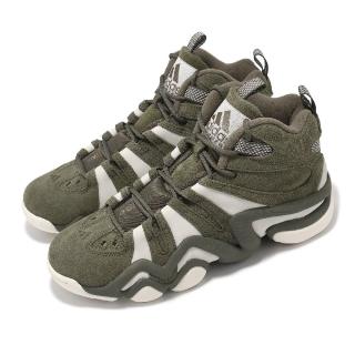 【adidas 愛迪達】籃球鞋 Crazy 8 男鞋 橄欖綠 米白 麂皮 Kobe 愛迪達(IG3904)