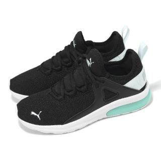 【PUMA】慢跑鞋 Electron 2.0 女鞋 黑 綠松石 襪套 緩衝 運動鞋(385669-23)