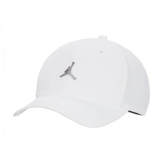 【NIKE 耐吉】帽子 棒球帽 運動帽 遮陽帽 AJ 喬丹 J RISE CAP S CB MTL JM 白 FD5186-100(3423)