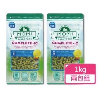 【MOMI 摩米】營養全IC高齡兔飼料1kg-兩包組(兔飼料 老兔飼料)
