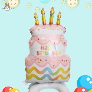 【WOONUE】生日慶祝派對儀式感網美款佈置擺拍充氣大型氣球(生日蛋糕恐龍 派對佈置氣球)