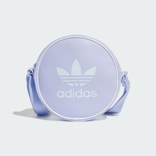 【adidas 愛迪達】側背包 斜背包 小包 運動包 三葉草 AC ROUND BAG 紫 IT4830(2079)