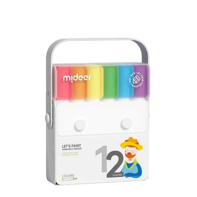 【MiDeer】可洗彩色筆(12種顏色)
