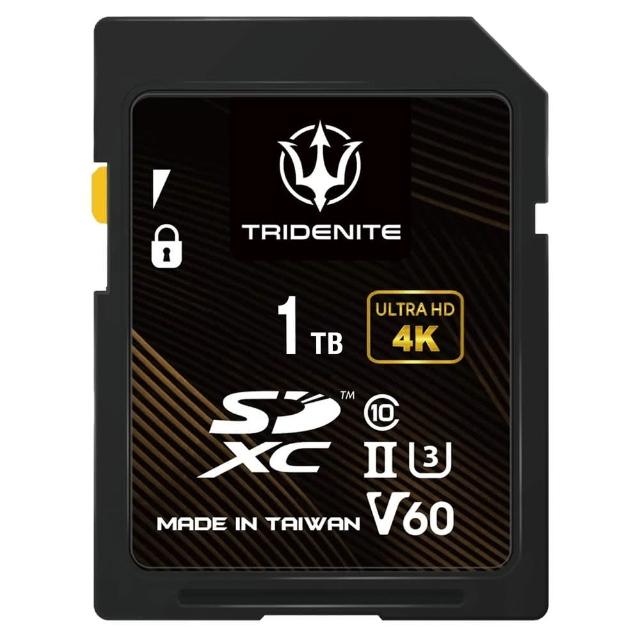 【TRIDENITE】V60 UHS-II 專業級SDXC 1TB 記憶卡 高耐用 U3 4K(日本原廠直營)