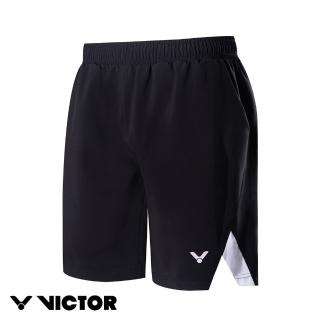 【VICTOR 勝利體育】針織運動短褲 中性款(R-2409 C黑)