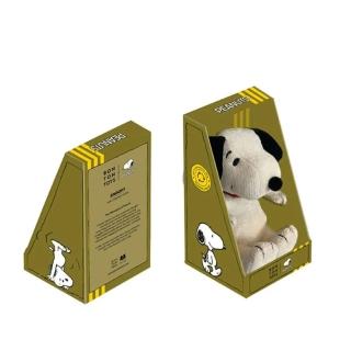 【BON TON TOYS】Snoopy史努比燈芯絨盒裝填充玩偶-奶油(17cm 玩偶、娃娃、公仔)