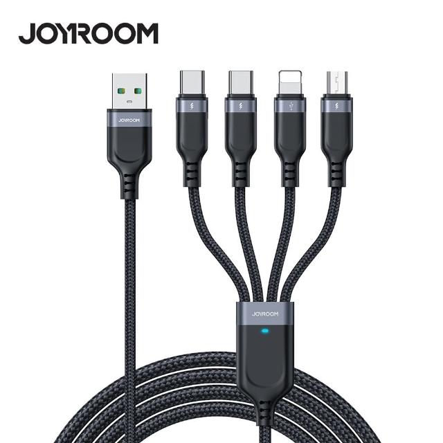 【Joyroom】四合一 USB to Type-C/Lightning/MicroUSB 120cm充電線(S-1T4018A18)