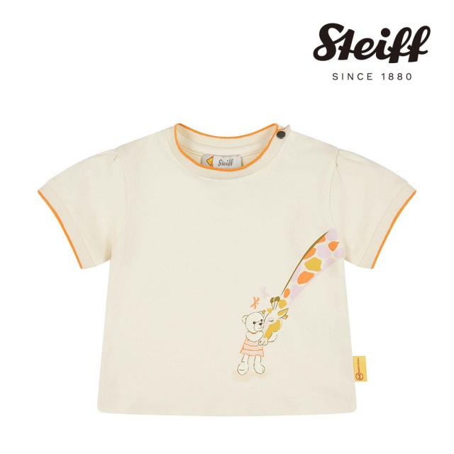 【STEIFF】熊頭童裝 長頸鹿短袖T恤衫(短袖上衣)