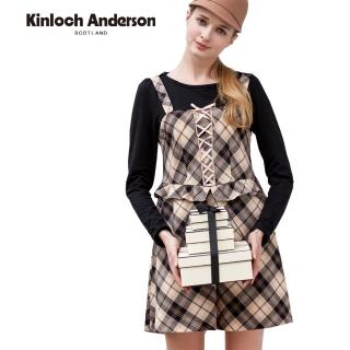 【Kinloch Anderson】假兩件格紋吊帶洋裝 連身裙 金安德森女裝(KA0475707)