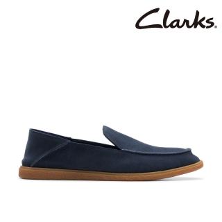 【Clarks】男鞋 Clarkbay Step 愜意穿搭麂皮面套入便鞋 懶人鞋(CLM77505C)