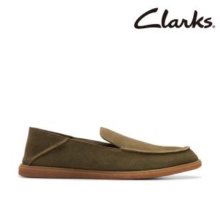 【Clarks】男鞋 Clarkbay Step 愜意穿搭麂皮面套入便鞋 懶人鞋(CLM77506C)