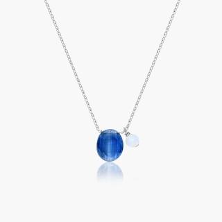 【Olivia Yao Jewellery】日常百搭款 海洋之星 天然藍晶石項鍊(Lucky Charm Collection/送禮/天然水晶)