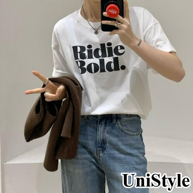 【UniStyle】字母短袖T恤 韓版清新風 女 UP1549(白)