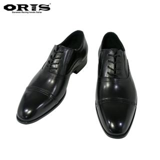 【oris 帆船鞋】一字雕花皮鞋-黑-S3959N01(真皮/皮鞋/防滑/耐磨/休閒)