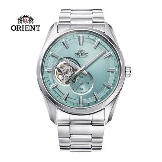 【ORIENT 東方錶】SEMI-SKELETON系列 藍寶石鏤空機械錶 鋼帶款 藍色 40.8mm(RA-AR0009L)