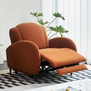【Taoshop 淘家舖】設計師沙發單人艙布藝休閒躺椅懶人布藝現代簡約電動功能(電動伸展)