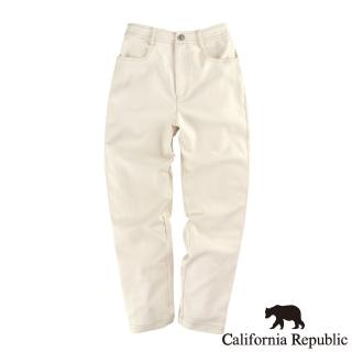 【California Republic】加州熊簡約皮標LOGO休閒褲(女版)