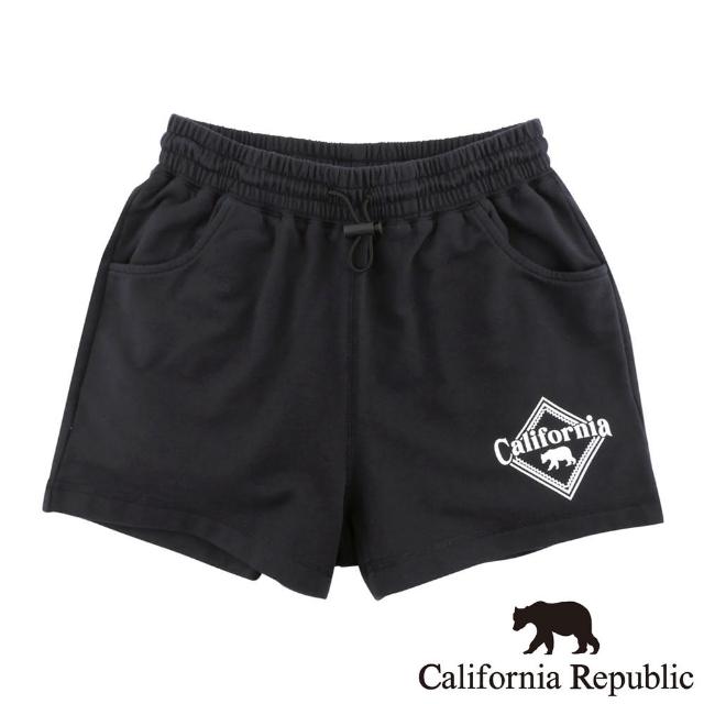 【California Republic】California小熊圖騰抽繩棉短褲(女版)