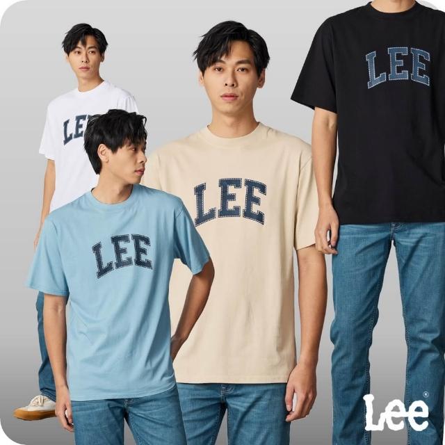 【Lee 官方旗艦】男裝 短袖T恤 / 裝飾壓線LOGO 共4色 季節性版型(LB402032)