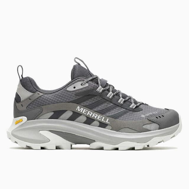 【MERRELL】Moab Speed 2 GTX 男 戶外鞋 郊山 越野 黃金大底 防水 止滑 灰(ML037515)