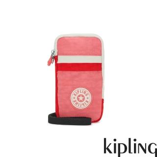 【KIPLING官方旗艦館】甜潤粉紅單層拉鍊配件包-CLARK