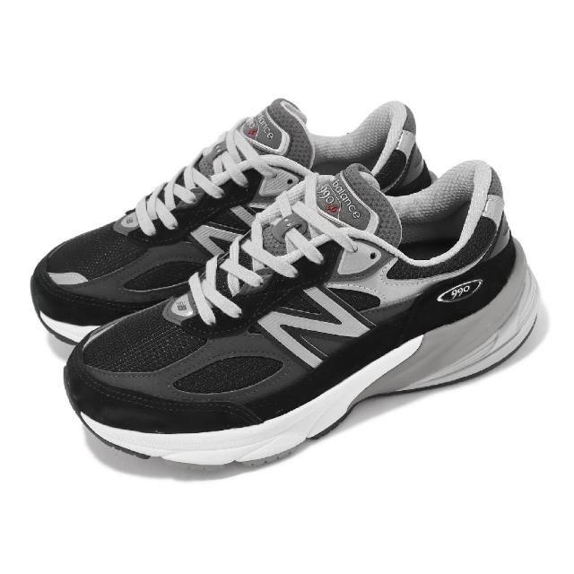 NEW BALANCE】休閒鞋990 V6 D 寬楦女鞋黑銀美製麂皮反光復古運動鞋NB