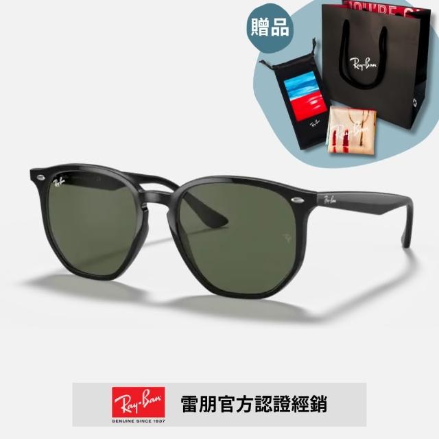 RayBan 雷朋】六角形膠框太陽眼鏡(RB4306F-601/71 54mm) - momo購物網