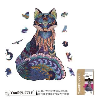 【YouRPUZZLE】台灣現貨狐狸拼圖(檢驗合格木質動物拼圖)